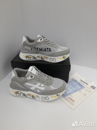 Кроссовки Premiata женские серые