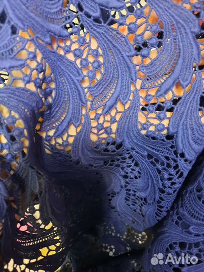 Натуральная итальянская ткань, 100,кружево