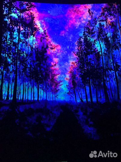 Полотно светящиеся (флоурисцентное)