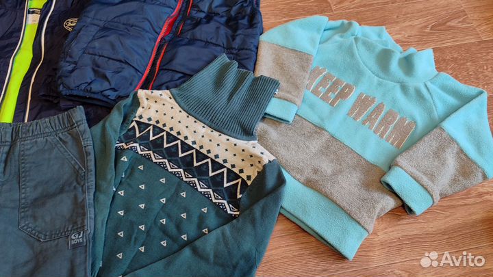 2 пакета вещей на мальчика 98 - 104 см