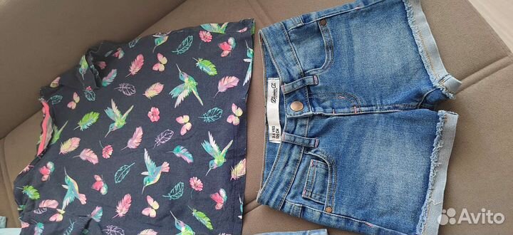 Летние вещи пакетом на девочку 104-110