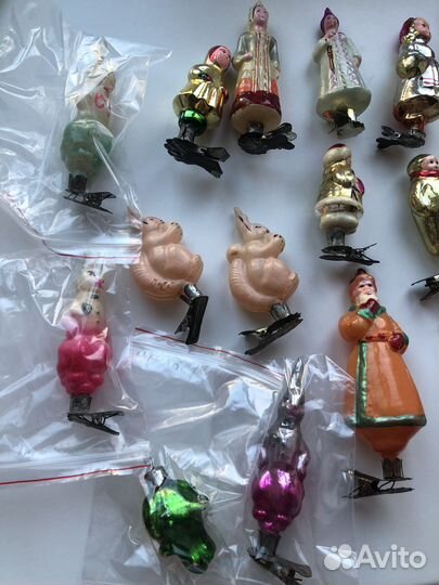 Елочные игрушки СССР на прищепке
