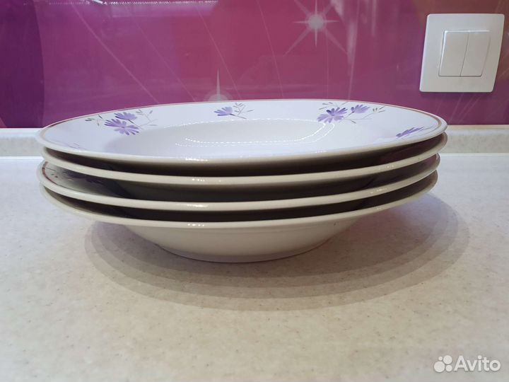 Тарелки суповые СССР 4 шт