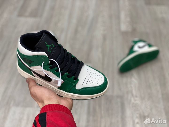 Кроссовки Air Jordan 1 Pine Green (36-45)