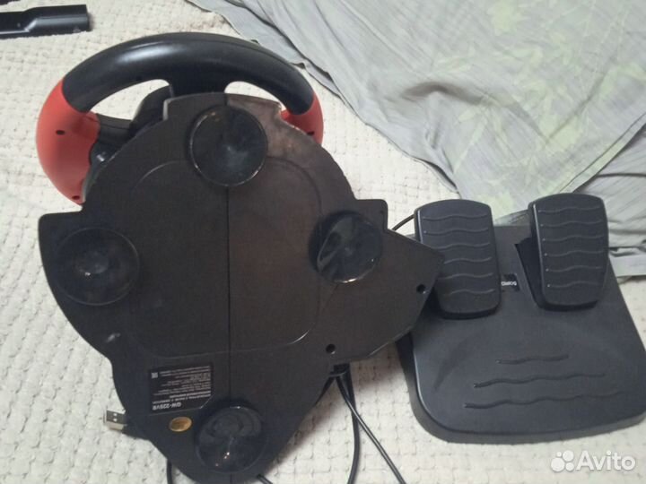 Игровой руль с педалями для пк и пс 4