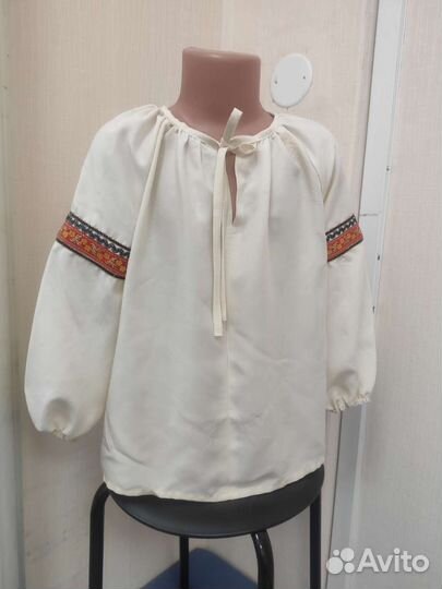 Рубашка в народном стиле для девочки
