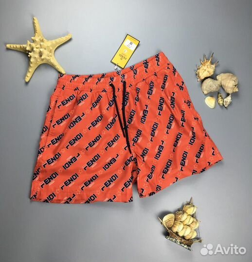 Мужские пляжные шорты Fendi