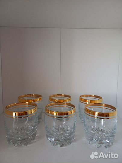 Стаканы для виски Executive gold collection