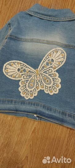 Джинсовый костюм для девочки 110 р
