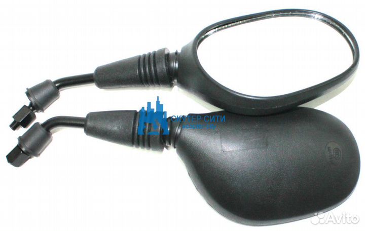 Зеркала (пара) Honda/Suzuki M-8 овальные (Арт.ML02