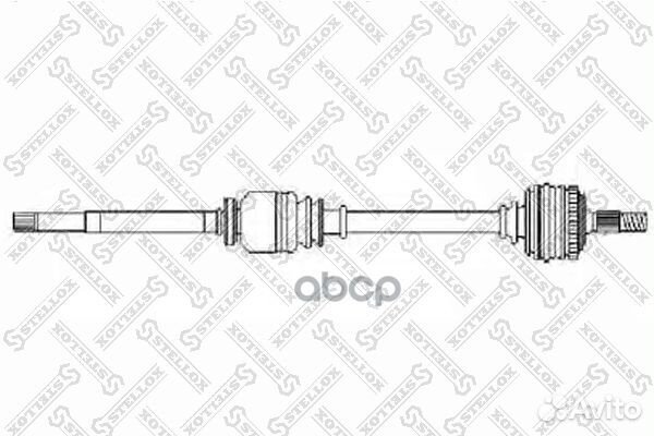 158 1765-SX привод правый 910mm, 21734 Peugeot