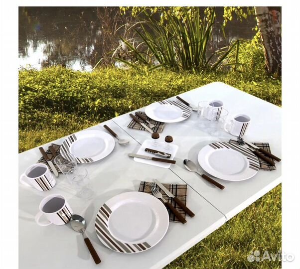 Набор для пикника новый на 4 персоны Green Glade