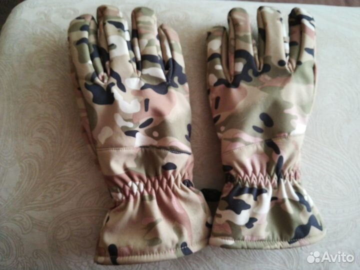 Зимние демисезонные перчатки мультикам
