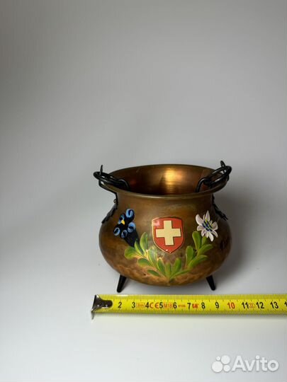 Медное кашпо