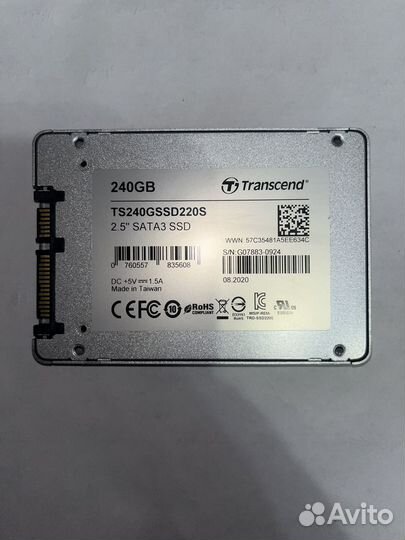 SSD 2.5 Transcend 240 gb SATA