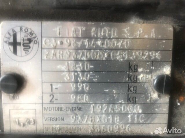 Разбор на запчасти Alfa Romeo 147 2000-2004