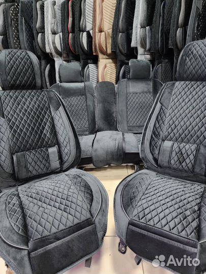 Чехлы из Алькантара комплектом