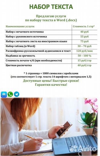 Набор текста