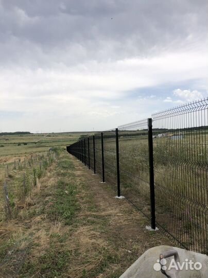 Установка заборов из 3Д сетки