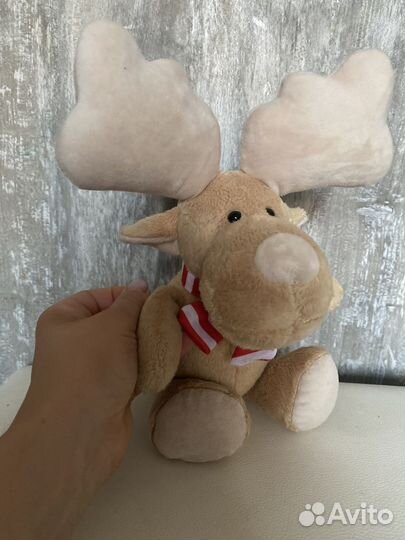 Игрушки мягкие лось и Коржик