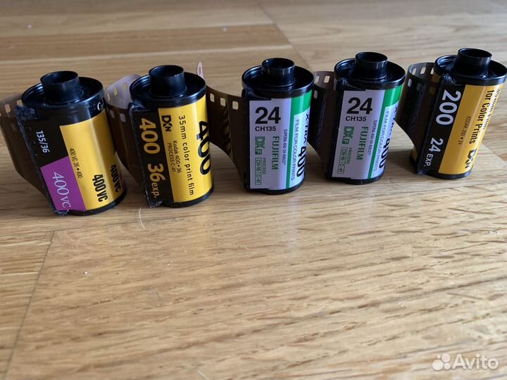 Просроченная пленка kodak fujifilm konica 5 штук