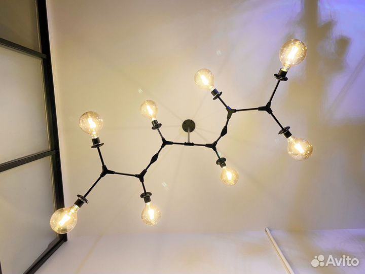 Плафоны для люстры стеклянные 7 шт