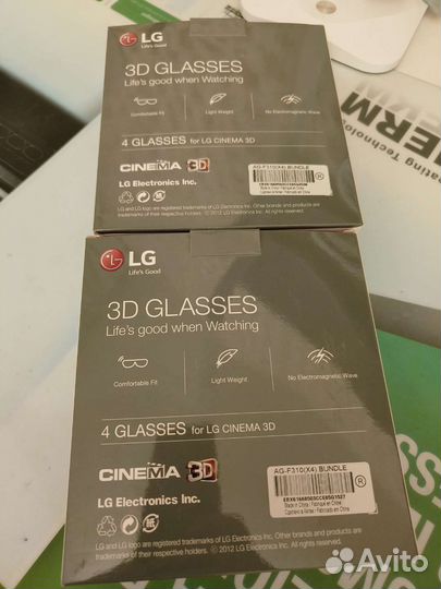 3D-очки LG AG-F310 4 штуки, черные