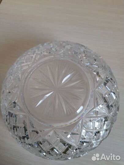 Хрустальная ваза Чехословакия