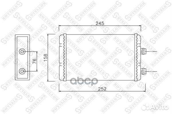 10-35118-SX радиатор печки Fiat Punto/Doblo/Id