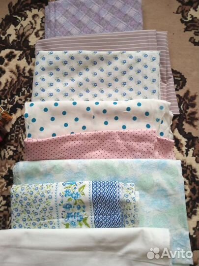 Отрез ткани ссср(штапель, ситец, шёлк и др)