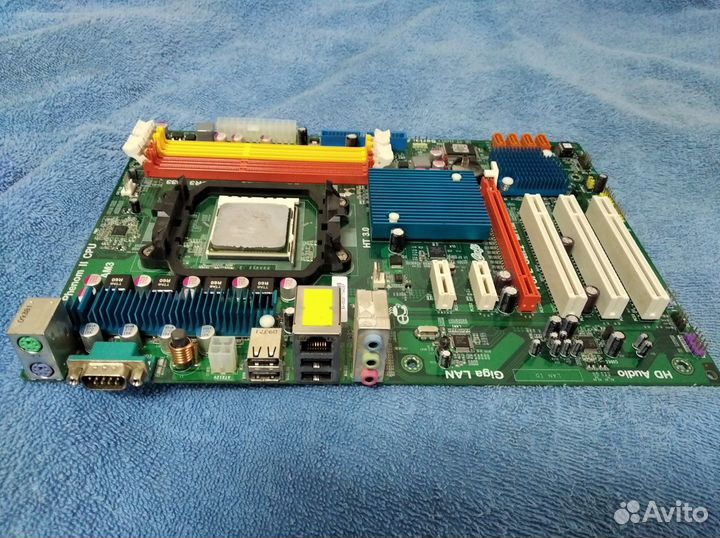 Материнская плата ECS IC780M-A2 с процессором