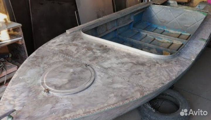 Лодка мкм и мотор гибрид чемпион 7л.с