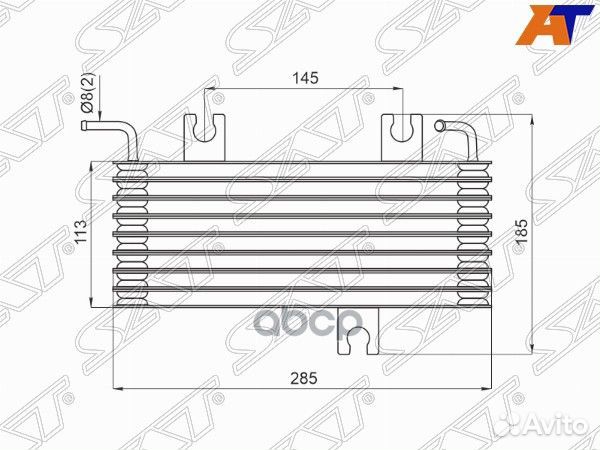 Радиатор охлаждения CVT nissan qashqai 06-13 ST