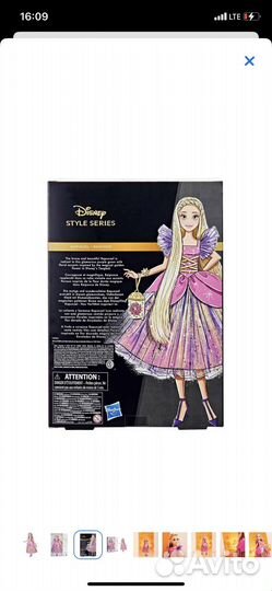 Новая Оригинальяная кукла рапунцель Disney