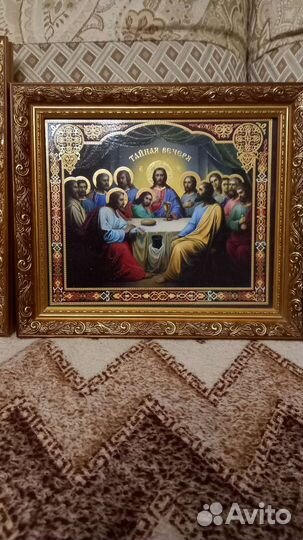 Икона с золотым тиснением