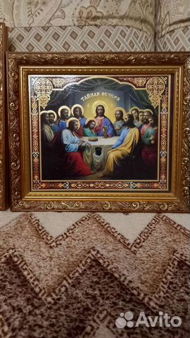 Икона с золотым тиснением