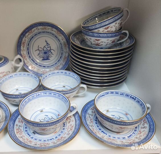 Чайный сервиз Рисовое зернышко - Цзиндэчжэнь Китай