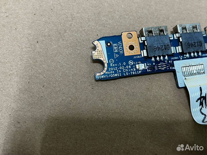Доп плата с USB Q5WV1/Q5WS1 LS-7911P