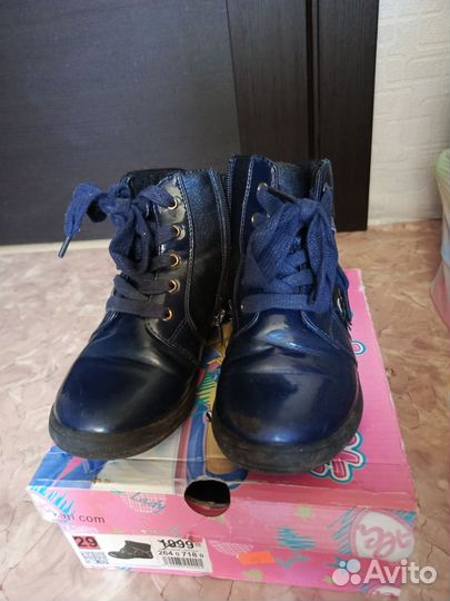 Ботинки демисезонные для девочки 29 размер