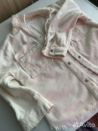 Вельветовая рубашка zara для девочки