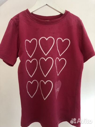 Футболка розовая для девочек 8 лет