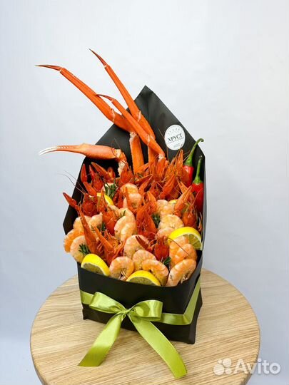 Букеты из раков и крабов