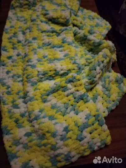 Плед детский вязаный ручная работа