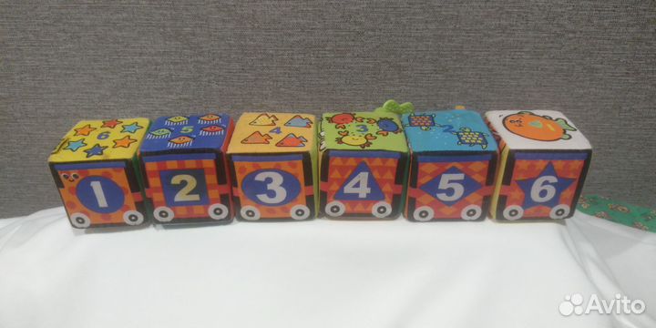 Кубики-мякиши в комплекте 6 шт
