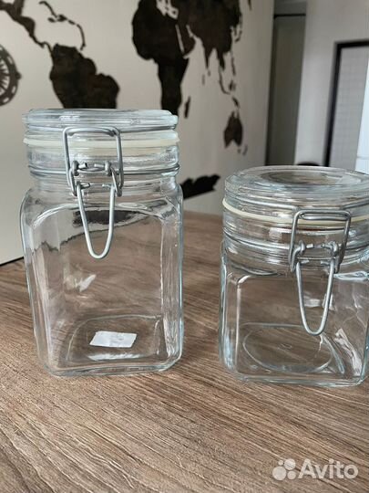 Банка стеклянная с крышкой
