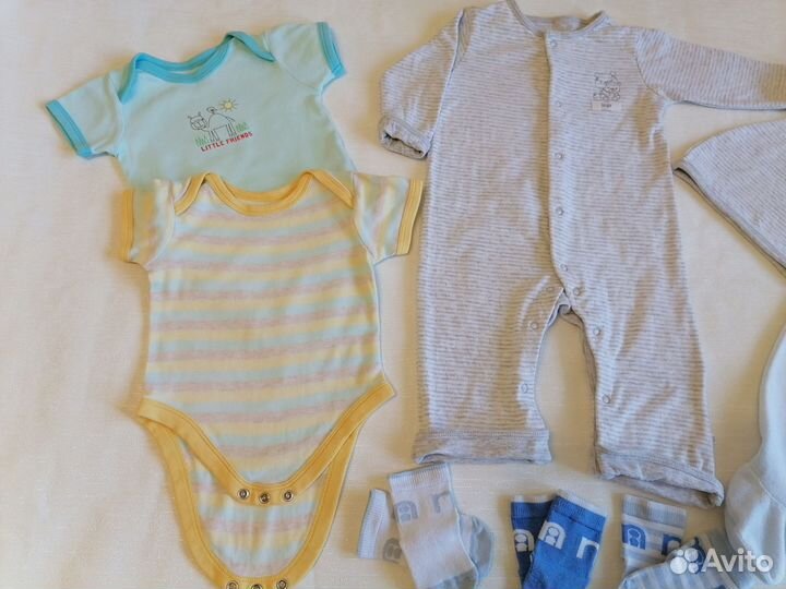 Детские вещи пакетом mothercare 62-68
