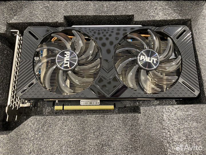 Видеокарта Geforce GTX palit 1660 Super GP OC 6 Gb