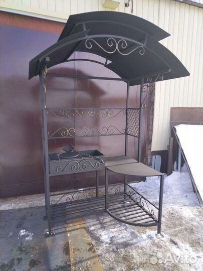 Мангал с крышей
