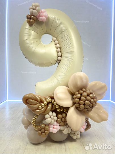 Шары цифры, композиции с цифрами из шаров