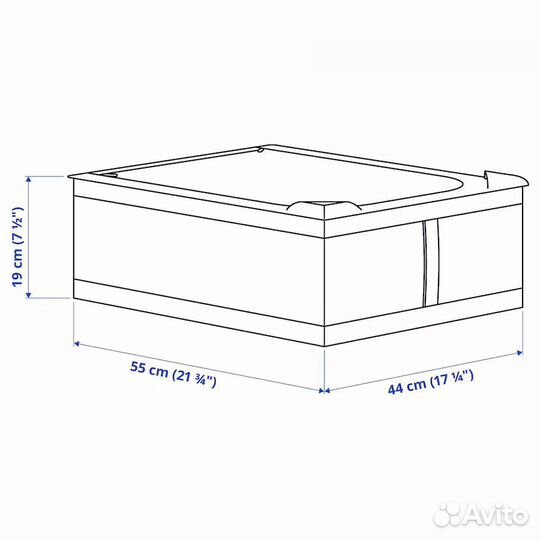 Коробка контейнер ящик для хранения IKEA Skubb